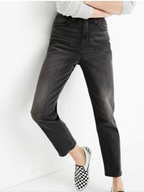 Madewell mom jean faded Black Size 27